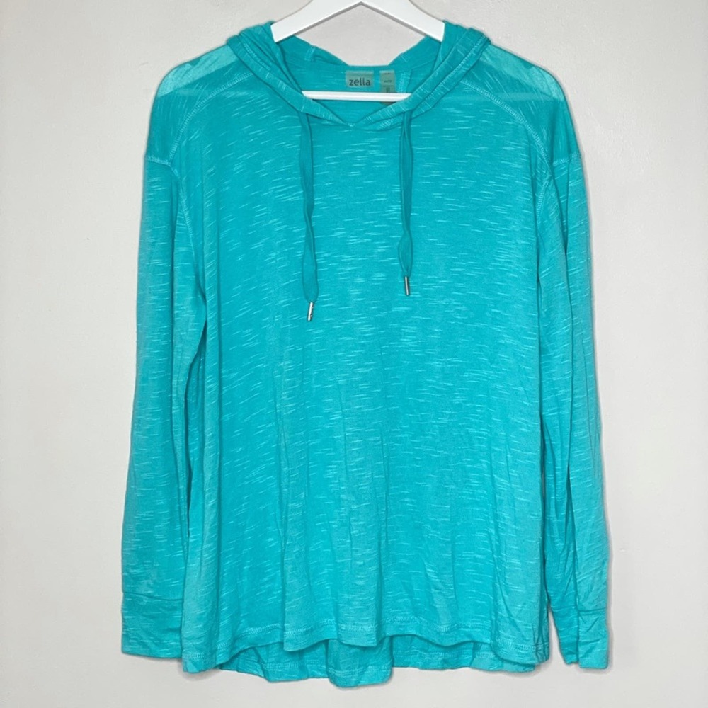 ZELLA | Fly Away Split Back Hooded Top | XS‎